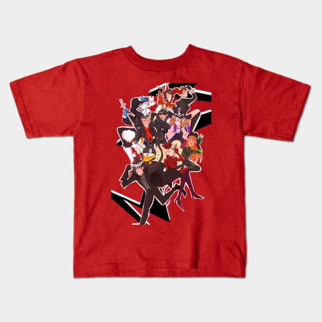 P5 Royal group Kids T-Shirt by Chubbi-Star